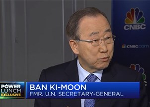 <p>Ban Ki-moon makes headlines for his inspiration and insight at back to back events </p>