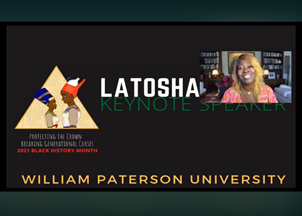 <p>Case Study: LaTosha Brown speaks to a captivated audience at William Paterson University</p>