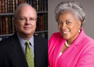 <p><strong>Donna Brazile & Karl Rove are a duo dream team!</strong></p>