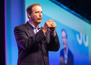 <p>Vicente Fox is an in-demand voice on education</p>